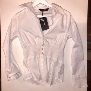 Long sleeve, white blouse (never worn)
